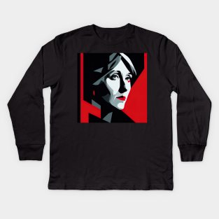 Virginia Woolf Kids Long Sleeve T-Shirt